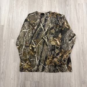Vintage Fieldline Camouflage Shirt Mens Large Long Sleeve Camo 2000s y2k Hunting